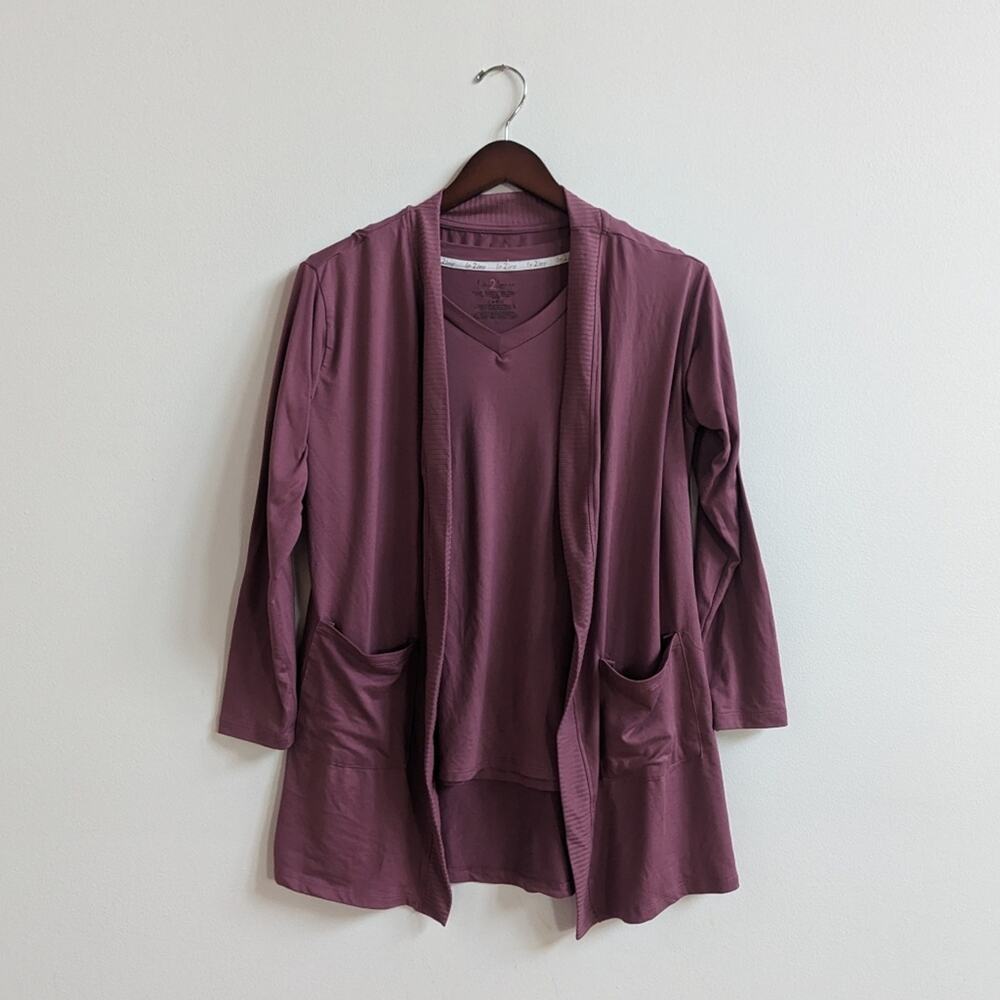 Live 2 Lounge Purple Pajamas Women's Sz Small Soft Cozy